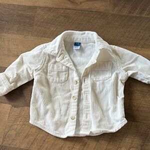 Old Navy Cream Corduroy Shirt